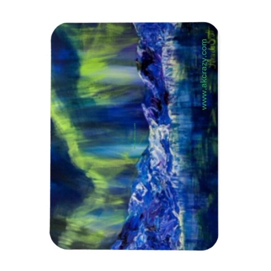 氷河反射 マグネット (縦)
