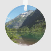 氷河国家公園のアバランチ湖 II オーナメント (裏面)