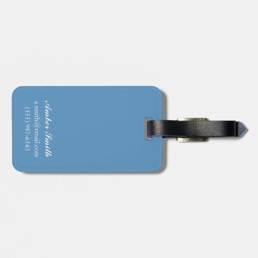 氷河場面-ピーターズバーグ、アラスカ ラゲッジタグ (裏面横)