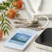 氷河場面- Cordova、アラスカ キーホルダー (正面右)