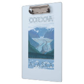 氷河場面- Cordova、アラスカ クリップボード (左)