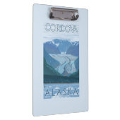 氷河場面- Cordova、アラスカ クリップボード (右)