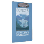 氷河場面- Cordova、アラスカ クリップボード (右)