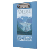 氷河場面- Valdez、アラスカ クリップボード (左)