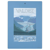 氷河場面- Valdez、アラスカ クリップボード (裏面)