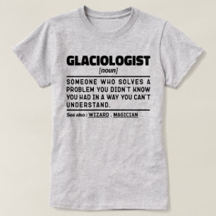 氷河学名詞定義科学の愛好家おもしろい Tシャツ