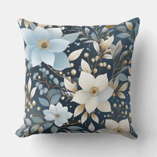 氷河庭冬植物学 クッション (正面)