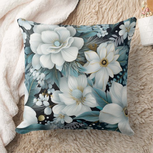 氷河庭冬植物学 クッション (ブランケット)