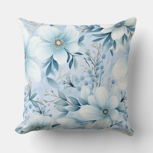 氷河庭冬植物学 クッション (正面)