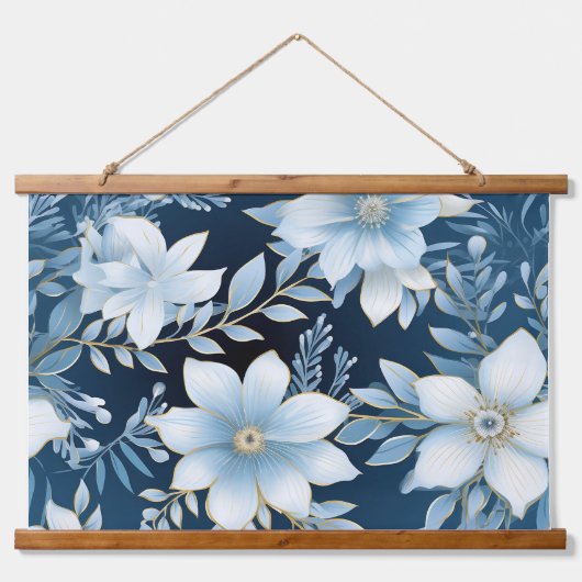 氷河庭冬植物学 吊り下げ型タペストリー (正面)