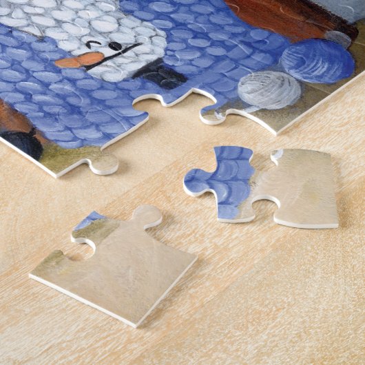 氷河期のマンモス家族 ジグソーパズル (側面)