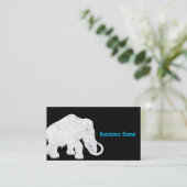 氷河期の青い水晶マンモス 名刺 (スタンド正面)