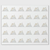 氷河氷山 ラッピングペーパー (フラット)