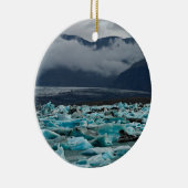 氷河湖ジョクルサロン – アイスランド セラミックオーナメント (右)