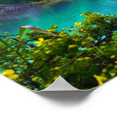 氷河湖ルイーズAlbertaカナダロッキー山脈 ポスター (角)