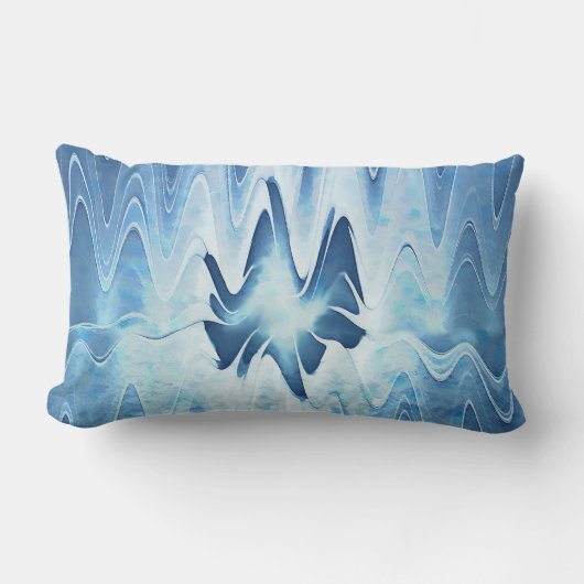 氷河湖 – アラスカ ランバークッション (正面)