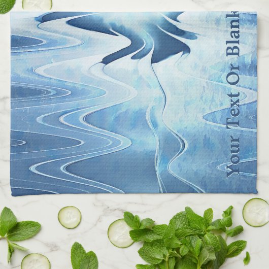 氷河湖 キッチンタオル (折り畳み)