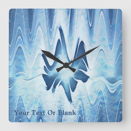 氷河湖 スクエア壁時計 (正面)