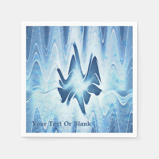 氷河湖 スタンダードカクテルナプキン (正面)