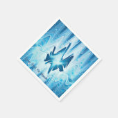 氷河湖 スタンダードカクテルナプキン (角)