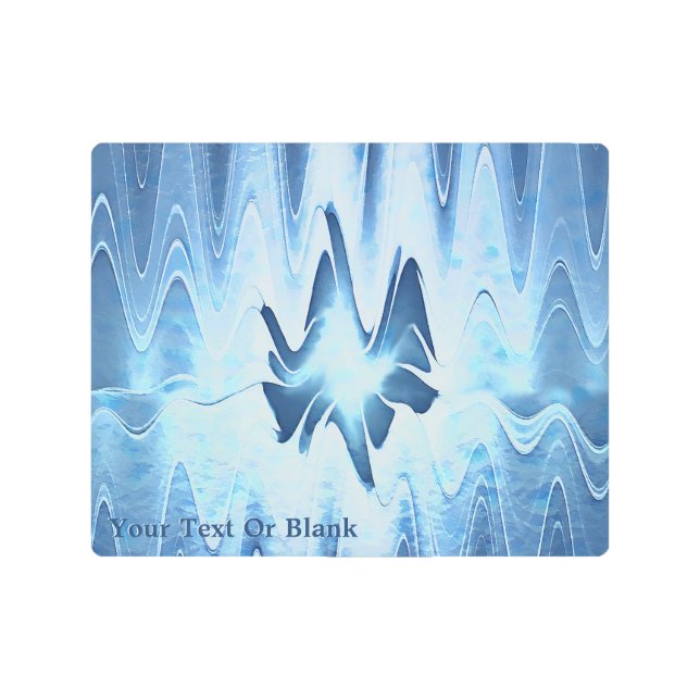 氷河湖 メタルプリント (正面)