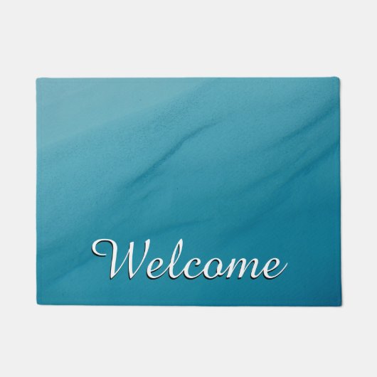 氷河融解抽象芸術自然撮影 ドアマット (正面)