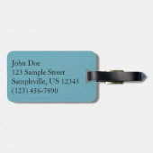 氷河融解抽象芸術自然撮影 ラゲッジタグ (裏面横)