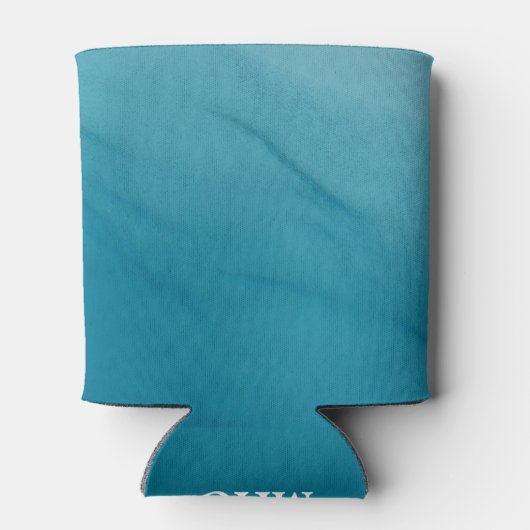 氷河融解抽象芸術自然撮影 缶クーラー (裏面)