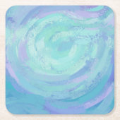 氷河 スクエアペーパーコースター (正面)