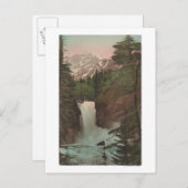 氷河、トリック滝のMTV表示Glacier、MT ポストカード (正面/裏面)