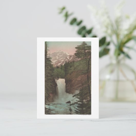 氷河、トリック滝のMTV表示Glacier、MT ポストカード (スタンド正面)