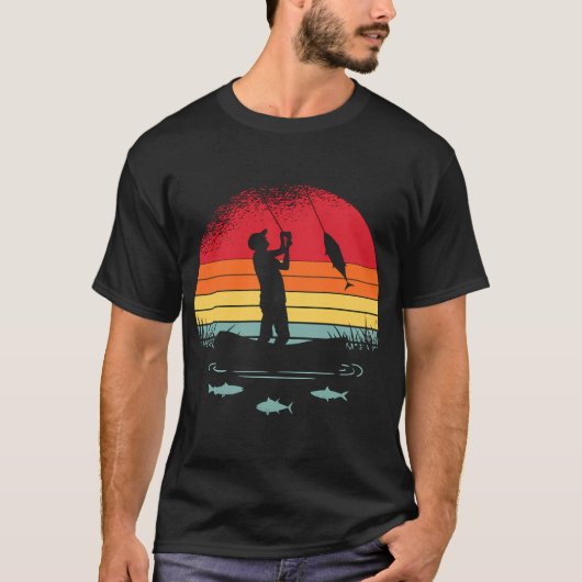氷河、フライフィッシング Tシャツ (正面)