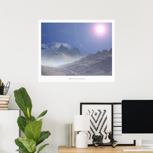 氷河 ポスター (ホームオフィス)