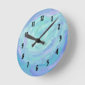 氷河 ラウンド壁時計 (傾斜)