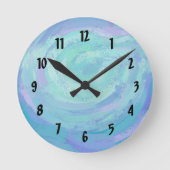 氷河 ラウンド壁時計 (正面)