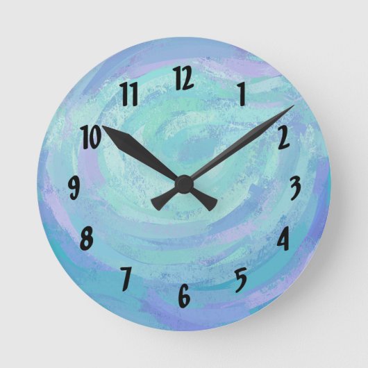 氷河 ラウンド壁時計 (正面)