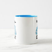 氷河 氷山 冷たい 面白い ツートーンマグカップ (中央)