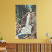 氷河、MT – トリック滝&医学のビュー キャンバスプリント (インサイチュ (リビング))