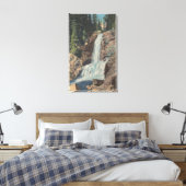 氷河、MT – トリック滝&医学のビュー キャンバスプリント (インサイチュ (寝室))