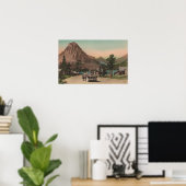 氷河、MT – 二つのシャレーのビュー&ロックウェル ポスター (ホームオフィス)