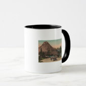 氷河、MT – 二つのシャレーのビュー&ロックウェル マグカップ (正面右)
