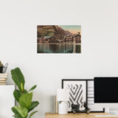 氷河、MT – 多くの氷河ホテルのビュー ポスター (ホームオフィス)