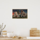 氷河、MT - 2つのブラックフット先住民喫煙 ポスター (キッチン)