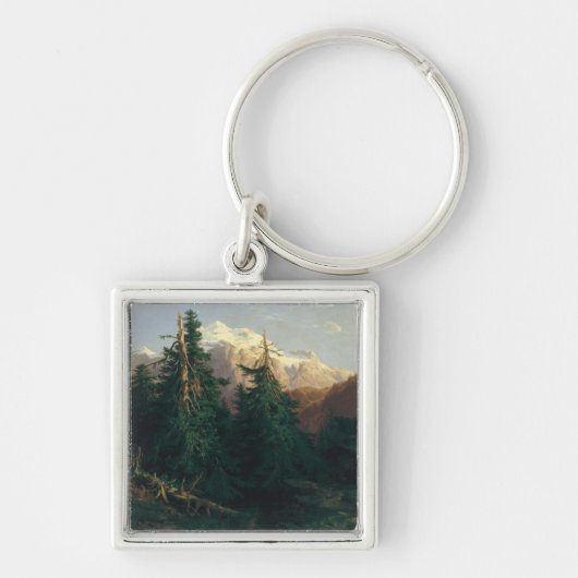 氷河、Rosen Lanigletscher 1854年 キーホルダー (正面)