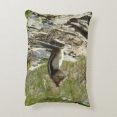 氷河Iの黄金のマントルの地面リス アクセントクッション (裏面(縦))