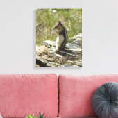 氷河Iの黄金のマントルの地面リス キャンバスプリント (インサイチュ (リビング))