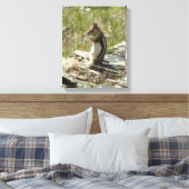 氷河Iの黄金のマントルの地面リス キャンバスプリント (インサイチュ (寝室))