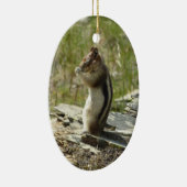 氷河Iの黄金のマントルの地面リス セラミックオーナメント (右)