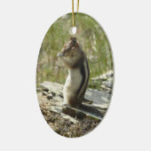 氷河Iの黄金のマントルの地面リス セラミックオーナメント (左)