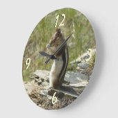 氷河Iの黄金のマントルの地面リス ラージ壁時計 (傾斜)